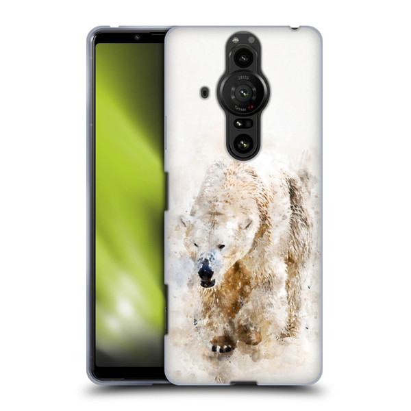 Simone Gatterwe Animals 2 Abstract Polar Bear Soft Gel Case for Sony Xperia Pro-I