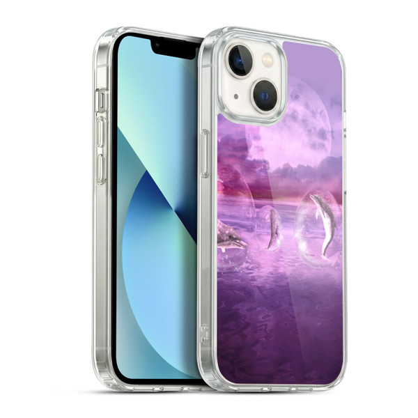 Simone Gatterwe Dolphins Dream Of Dolphins Soft Gel Case for Apple iPhone 13