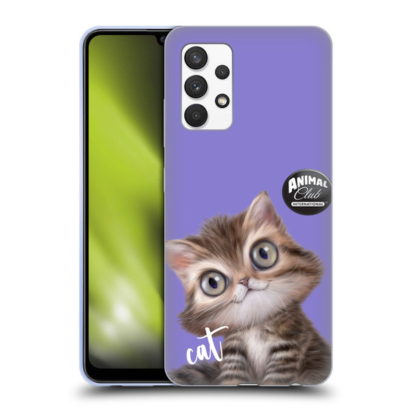 Animal Club International Faces Persian Cat Soft Gel Case for Samsung Galaxy A32 (2021)