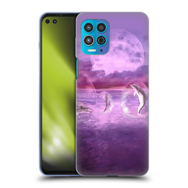 Simone Gatterwe Dolphins Dream Of Dolphins Soft Gel Case for Motorola Moto G100