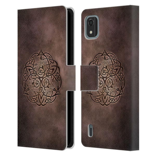 Brigid Ashwood Celtic Wisdom Knot Horse Leather Book Wallet Case Cover For Nokia C2 2nd Edition