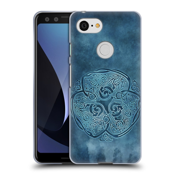 Brigid Ashwood Celtic Wisdom Knot Wolf Soft Gel Case for Google Pixel 3