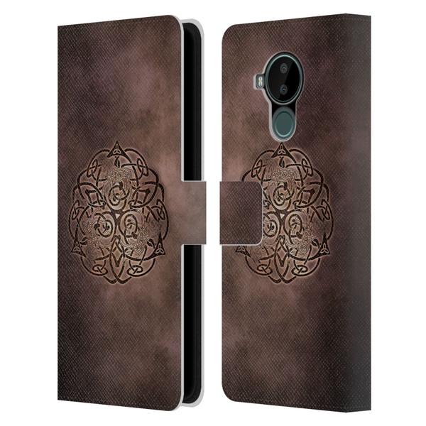 Brigid Ashwood Celtic Wisdom Knot Horse Leather Book Wallet Case Cover For Nokia C30