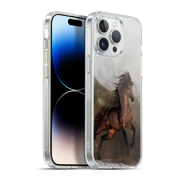 Simone Gatterwe Horses Brown Soft Gel Case for Apple iPhone 13 Pro Max & MagSafe