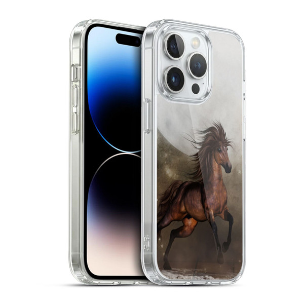 Simone Gatterwe Horses Brown Soft Gel Case for Apple iPhone 13 Pro & MagSafe