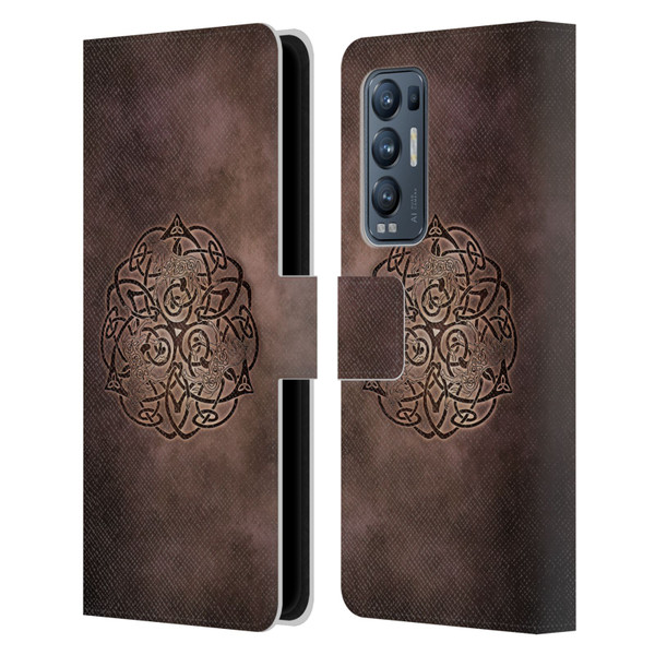 Brigid Ashwood Celtic Wisdom Knot Horse Leather Book Wallet Case Cover For OPPO Find X3 Neo / Reno5 Pro+ 5G