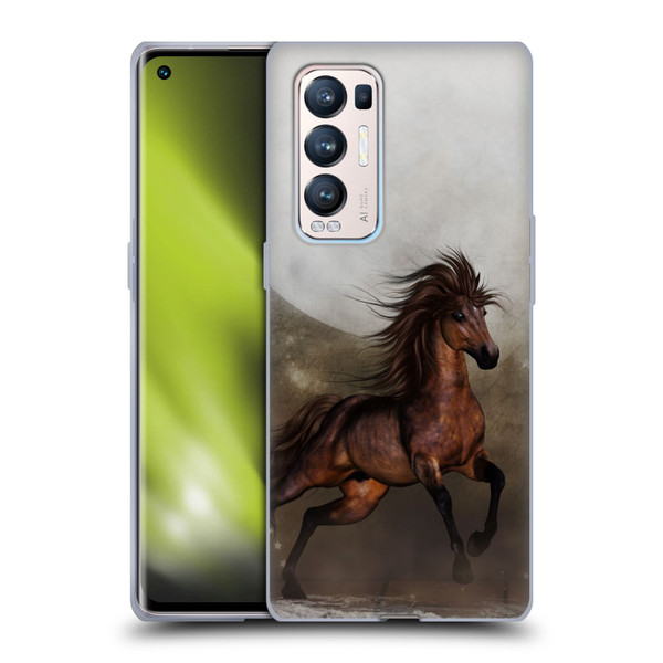 Simone Gatterwe Horses Brown Soft Gel Case for OPPO Find X3 Neo / Reno5 Pro+ 5G