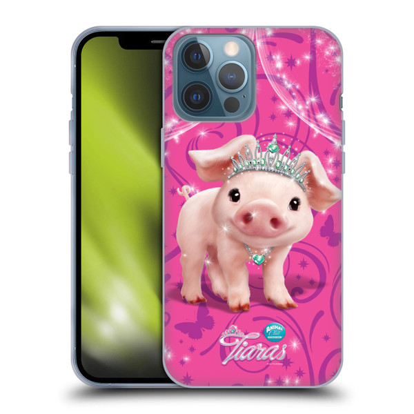 Animal Club International Pet Royalties Pig Soft Gel Case for Apple iPhone 13 Pro Max