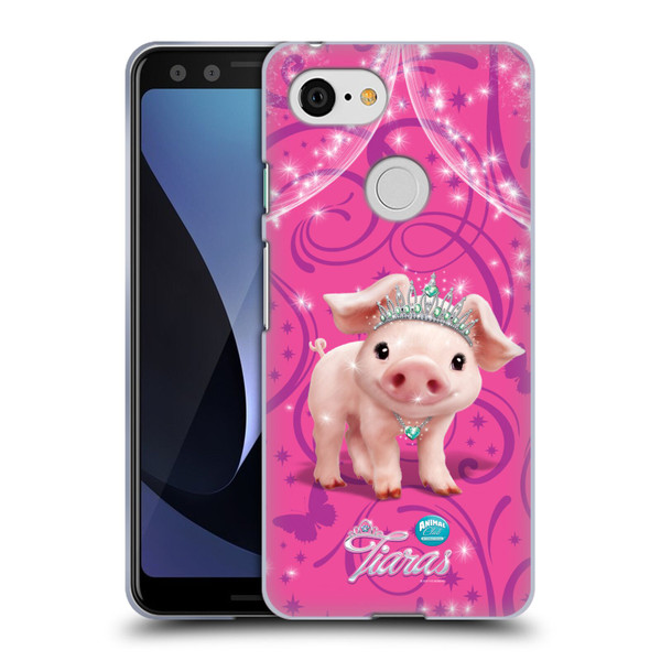 Animal Club International Pet Royalties Pig Soft Gel Case for Google Pixel 3