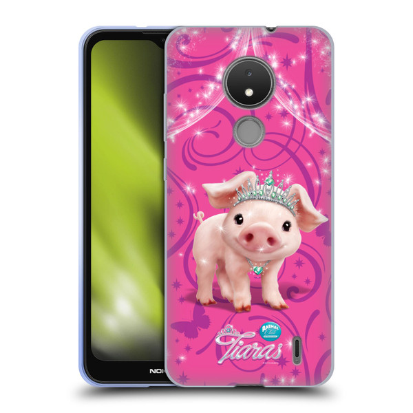 Animal Club International Pet Royalties Pig Soft Gel Case for Nokia C21