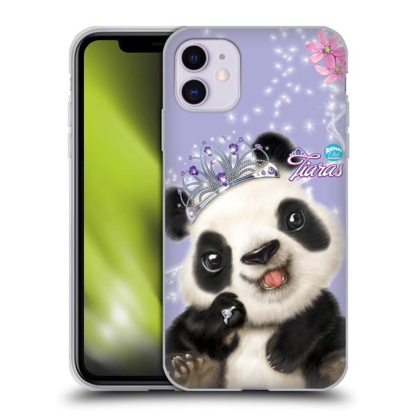 Animal Club International Royal Faces Panda Soft Gel Case for Apple iPhone 11