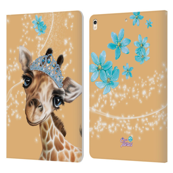 Animal Club International Royal Faces Giraffe Leather Book Wallet Case Cover For Apple iPad Pro 10.5 (2017)