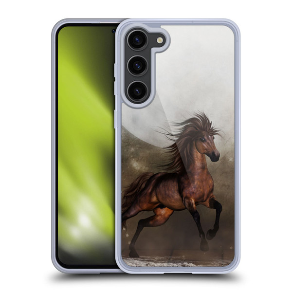 Simone Gatterwe Horses Brown Soft Gel Case for Samsung Galaxy S23+ 5G