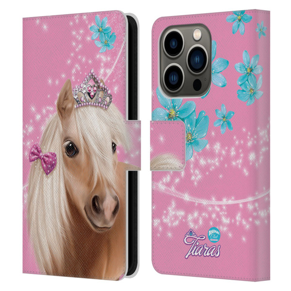 Animal Club International Royal Faces Horse Leather Book Wallet Case Cover For Apple iPhone 14 Pro