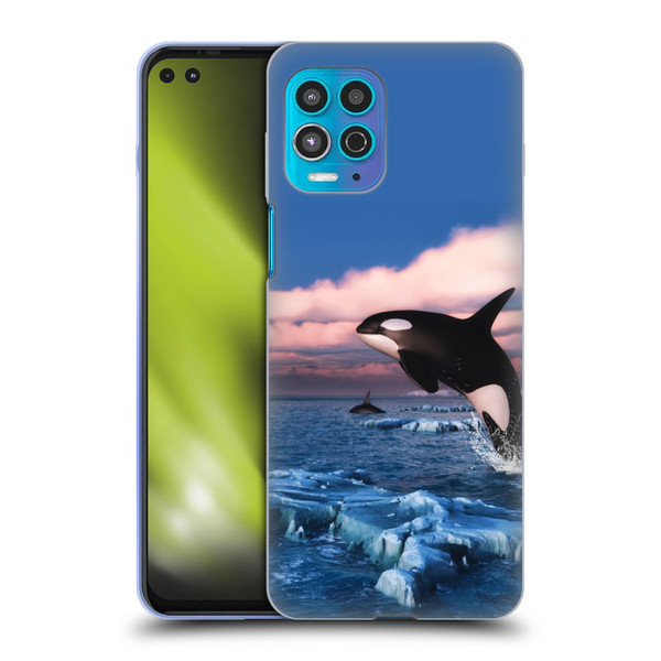 Simone Gatterwe Life In Sea Killer Whales Soft Gel Case for Motorola Moto G100