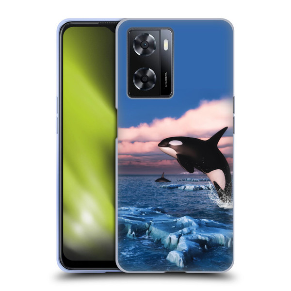 Simone Gatterwe Life In Sea Killer Whales Soft Gel Case for OPPO A57s