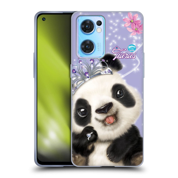 Animal Club International Royal Faces Panda Soft Gel Case for OPPO Reno7 5G / Find X5 Lite