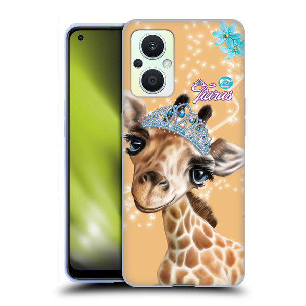 Animal Club International Royal Faces Giraffe Soft Gel Case for OPPO Reno8 Lite