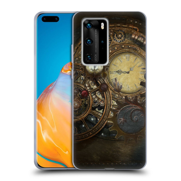 Simone Gatterwe Steampunk Clocks Soft Gel Case for Huawei P40 Pro / P40 Pro Plus 5G