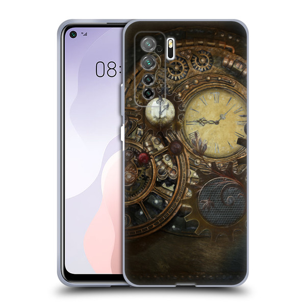 Simone Gatterwe Steampunk Clocks Soft Gel Case for Huawei Nova 7 SE/P40 Lite 5G