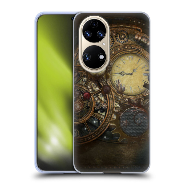 Simone Gatterwe Steampunk Clocks Soft Gel Case for Huawei P50