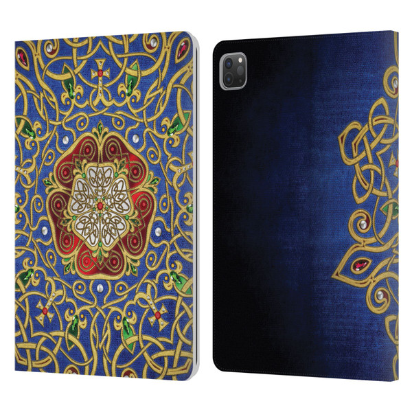 Brigid Ashwood Celtic Wisdom 3 Rose Leather Book Wallet Case Cover For Apple iPad Pro 11 2020 / 2021 / 2022