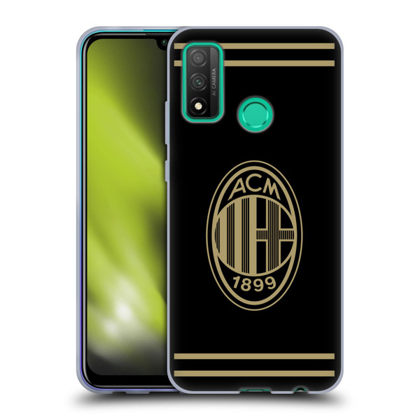 AC Milan Crest Black And Gold Soft Gel Case for Huawei P Smart (2020)