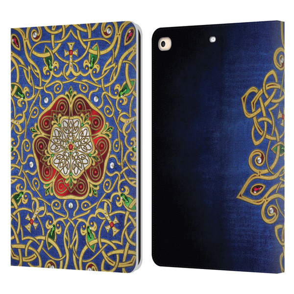 Brigid Ashwood Celtic Wisdom 3 Rose Leather Book Wallet Case Cover For Apple iPad 9.7 2017 / iPad 9.7 2018