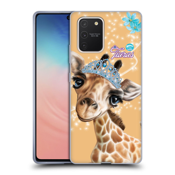 Animal Club International Royal Faces Giraffe Soft Gel Case for Samsung Galaxy S10 Lite