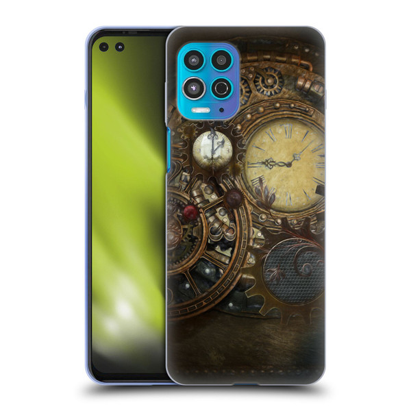 Simone Gatterwe Steampunk Clocks Soft Gel Case for Motorola Moto G100