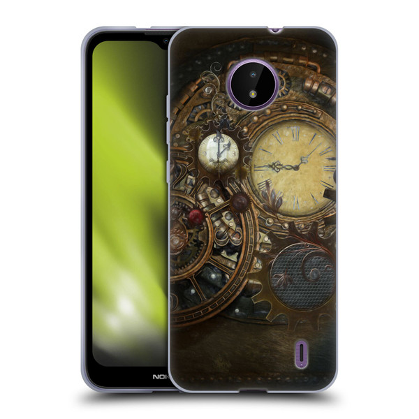 Simone Gatterwe Steampunk Clocks Soft Gel Case for Nokia C10 / C20