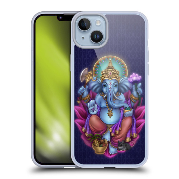 Brigid Ashwood Sacred Symbols Ganesha Soft Gel Case for Apple iPhone 14 Plus