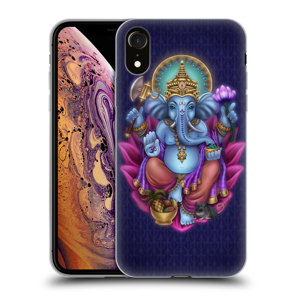 Brigid Ashwood Sacred Symbols Ganesha Soft Gel Case for Apple iPhone XR