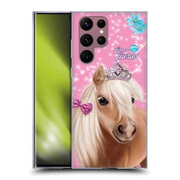Animal Club International Royal Faces Horse Soft Gel Case for Samsung Galaxy S22 Ultra 5G
