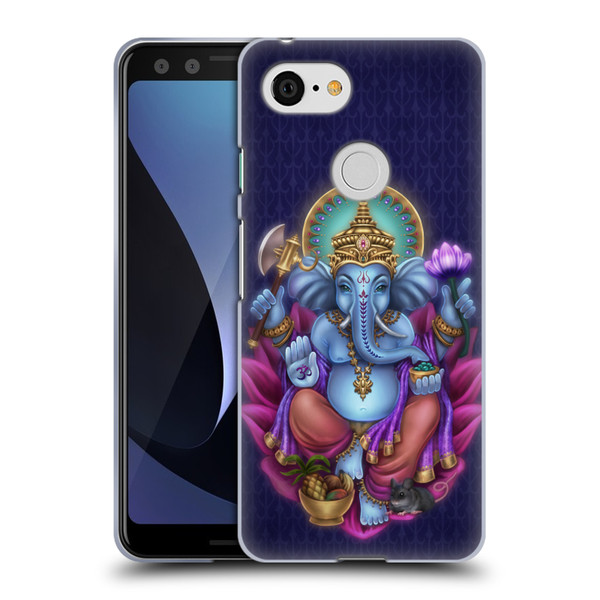 Brigid Ashwood Sacred Symbols Ganesha Soft Gel Case for Google Pixel 3