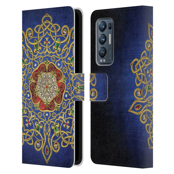 Brigid Ashwood Celtic Wisdom 3 Rose Leather Book Wallet Case Cover For OPPO Find X3 Neo / Reno5 Pro+ 5G