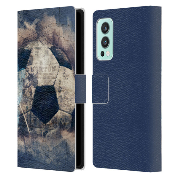 Simone Gatterwe Vintage And Steampunk Grunge Soccer Leather Book Wallet Case Cover For OnePlus Nord 2 5G