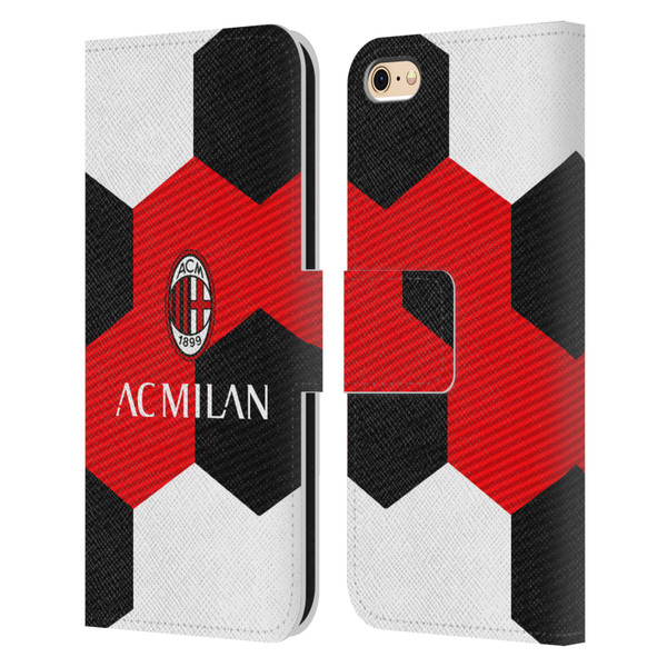 AC Milan Crest Ball Leather Book Wallet Case Cover For Apple iPhone 6 / iPhone 6s