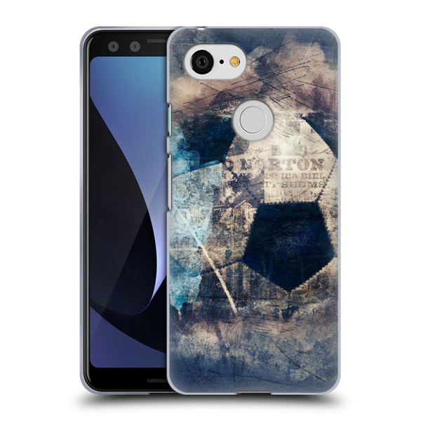 Simone Gatterwe Vintage And Steampunk Grunge Soccer Soft Gel Case for Google Pixel 3