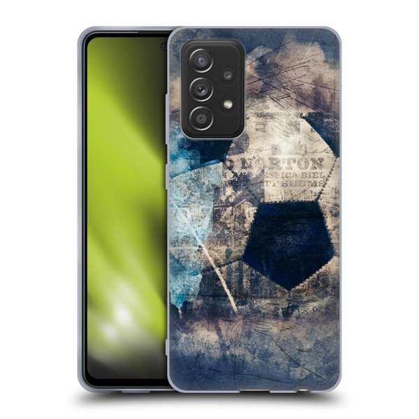 Simone Gatterwe Vintage And Steampunk Grunge Soccer Soft Gel Case for Samsung Galaxy A52 / A52s / 5G (2021)