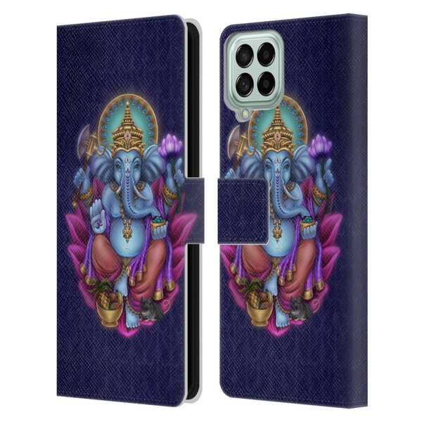 Brigid Ashwood Sacred Symbols Ganesha Leather Book Wallet Case Cover For Samsung Galaxy M53 (2022)