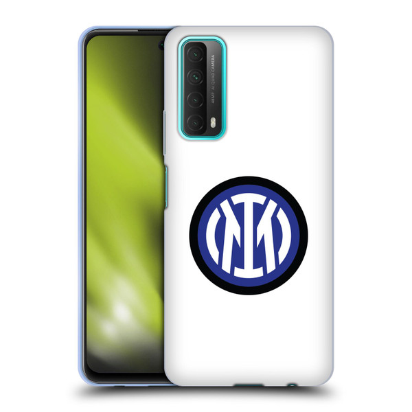 Fc Internazionale Milano Badge Logo On White Soft Gel Case for Huawei P Smart (2021)
