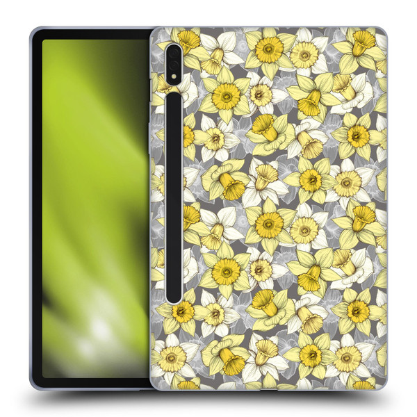 Micklyn Le Feuvre Florals Daffodil Daze Soft Gel Case for Samsung Galaxy Tab S8