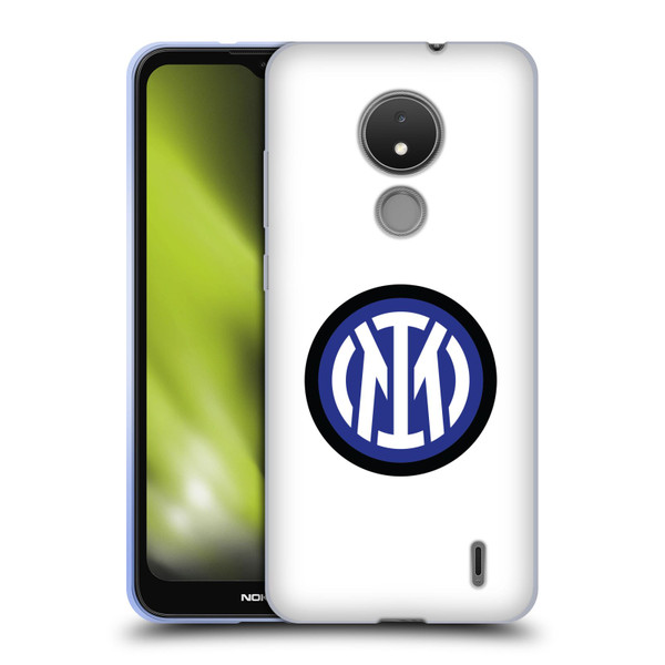 Fc Internazionale Milano Badge Logo On White Soft Gel Case for Nokia C21