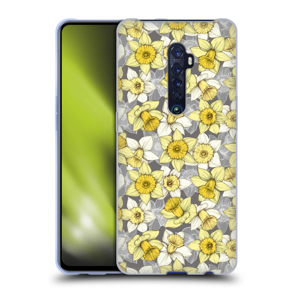 Micklyn Le Feuvre Florals Daffodil Daze Soft Gel Case for OPPO Reno 2