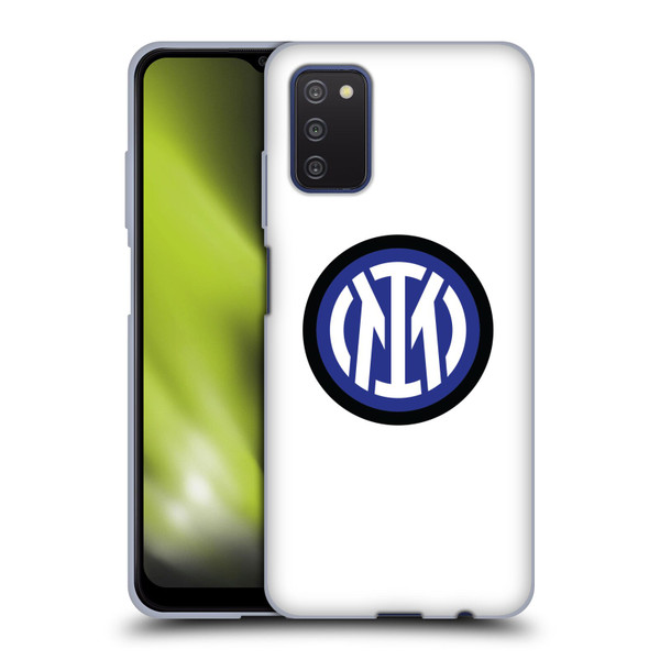 Fc Internazionale Milano Badge Logo On White Soft Gel Case for Samsung Galaxy A03s (2021)