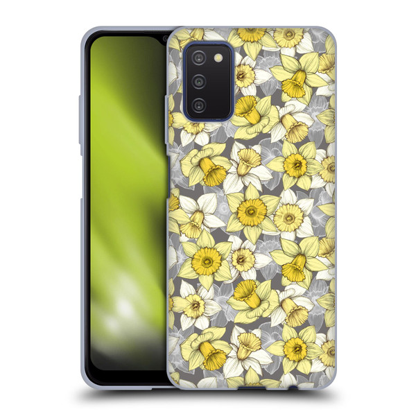 Micklyn Le Feuvre Florals Daffodil Daze Soft Gel Case for Samsung Galaxy A03s (2021)