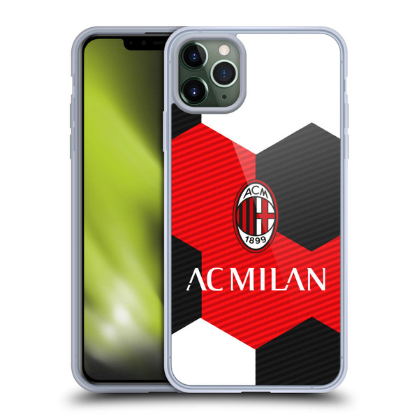 AC Milan Crest Ball Soft Gel Case for Apple iPhone 11 Pro Max & MagSafe