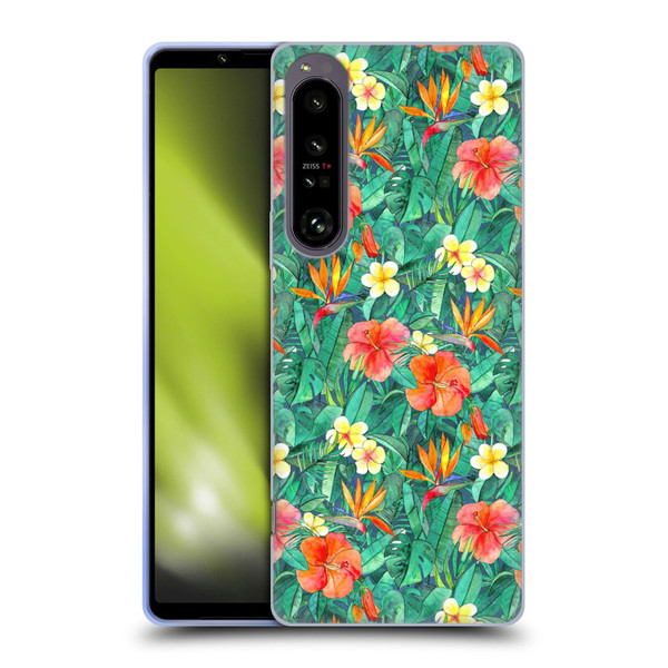 Micklyn Le Feuvre Florals Classic Tropical Garden Soft Gel Case for Sony Xperia 1 IV