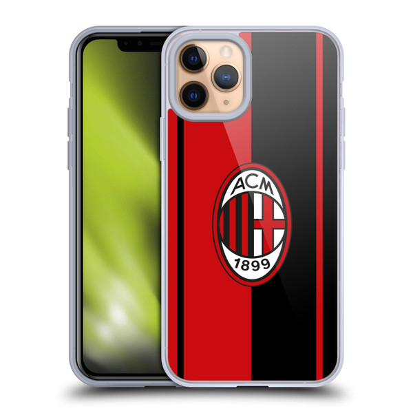 AC Milan Crest Red And Black Soft Gel Case for Apple iPhone 11 Pro